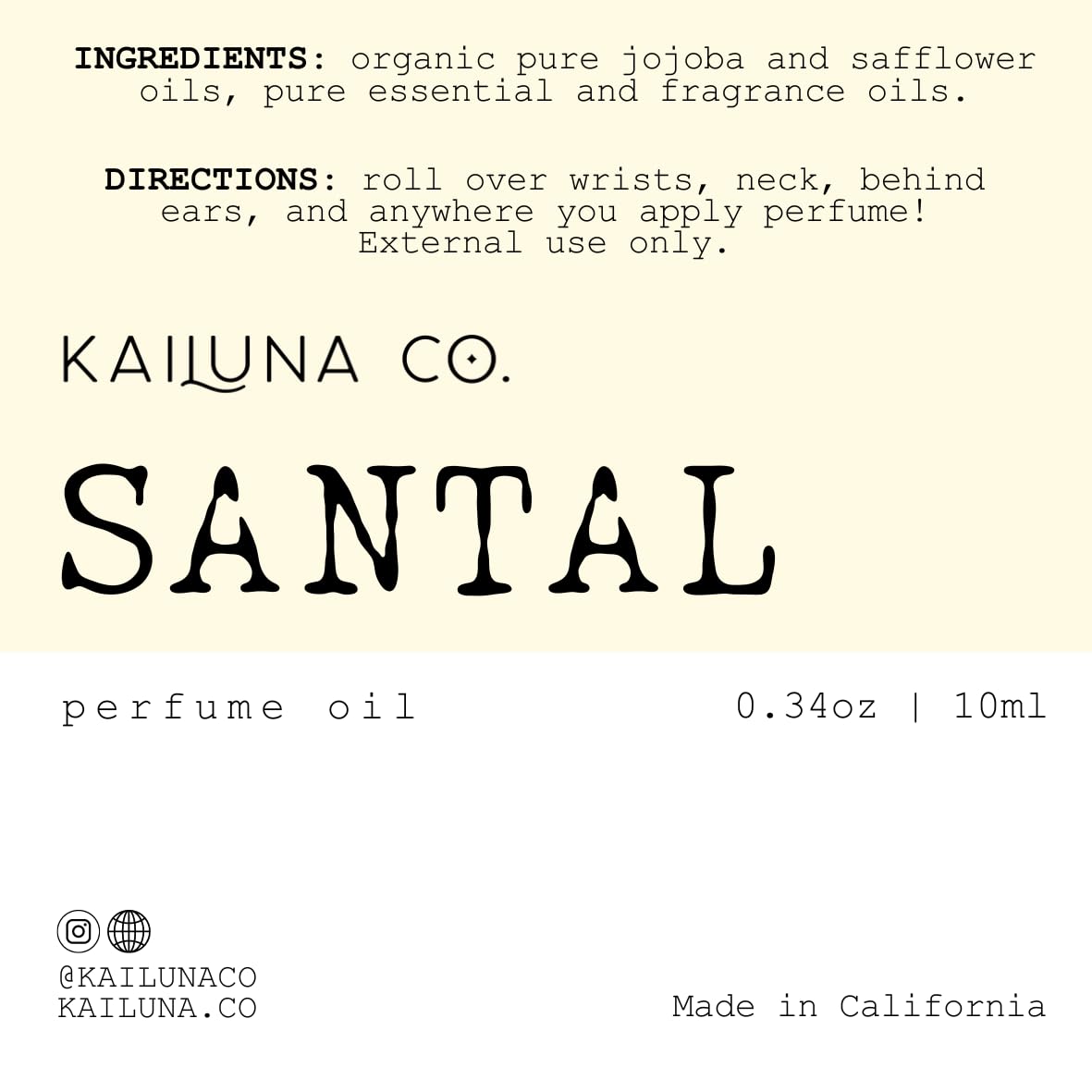 Roll-on Perfume Oils